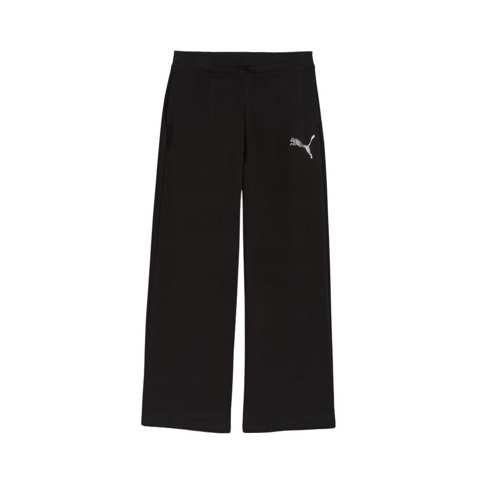 PUMA ESS GRAPHIC LEO LUXE BEDAZZLED SLOUCHY PANTS ΦΟΡΜΑ ΠΑΝΤΕΛΟΝΙ ΓΥΝΑΙΚΕΙΟ BLACK