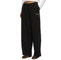 PUMA ESS GRAPHIC LEO LUXE BEDAZZLED SLOUCHY PANTS ΦΟΡΜΑ ΠΑΝΤΕΛΟΝΙ ΓΥΝΑΙΚΕΙΟ BLACK