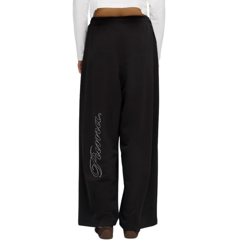 PUMA ESS GRAPHIC LEO LUXE BEDAZZLED SLOUCHY PANTS ΦΟΡΜΑ ΠΑΝΤΕΛΟΝΙ ΓΥΝΑΙΚΕΙΟ BLACK