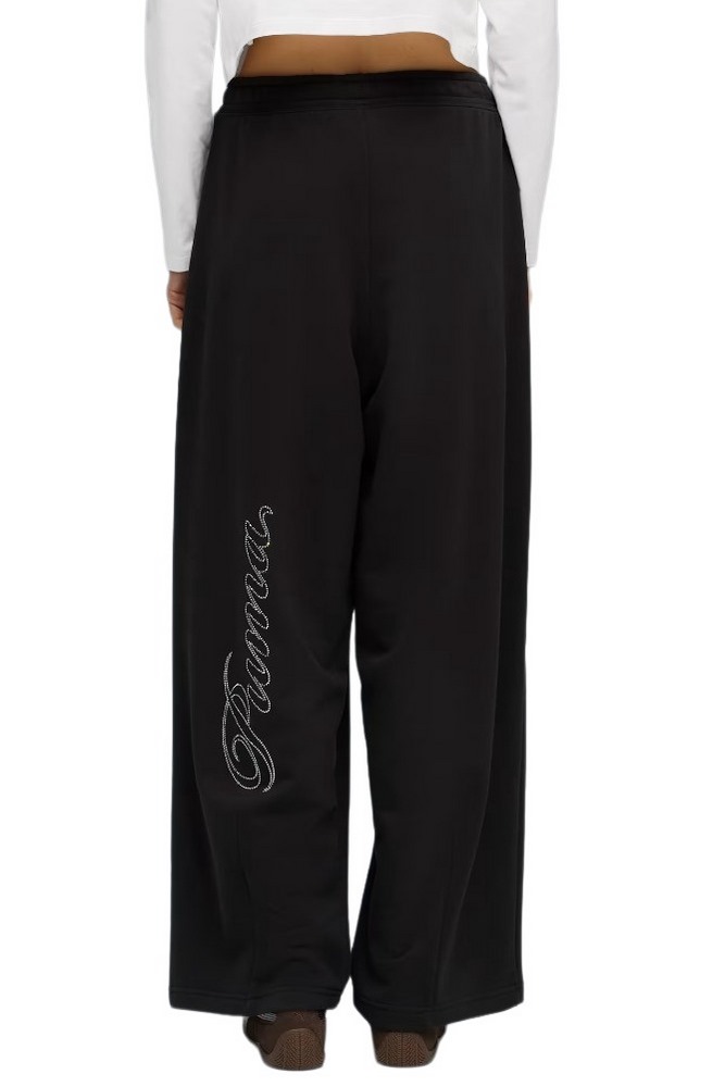 PUMA ESS GRAPHIC LEO LUXE BEDAZZLED SLOUCHY PANTS ΦΟΡΜΑ ΠΑΝΤΕΛΟΝΙ ΓΥΝΑΙΚΕΙΟ BLACK