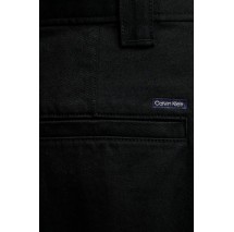 CALVIN KLEIN JEANS STRETCH COTTON TWILL BARREL LEG ΠΑΝΤΕΛΟΝΙ ΓΥΝΑΙΚΕΙΟ BLACK
