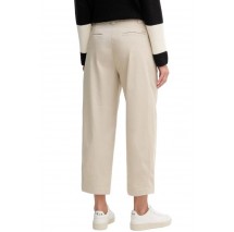 CALVIN KLEIN JEANS STRETCH COTTON TWILL BARREL LEG ΠΑΝΤΕΛΟΝΙ ΓΥΝΑΙΚΕΙΟ BEIGE