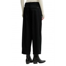 CALVIN KLEIN JEANS STRETCH COTTON TWILL BARREL LEG ΠΑΝΤΕΛΟΝΙ ΓΥΝΑΙΚΕΙΟ BLACK