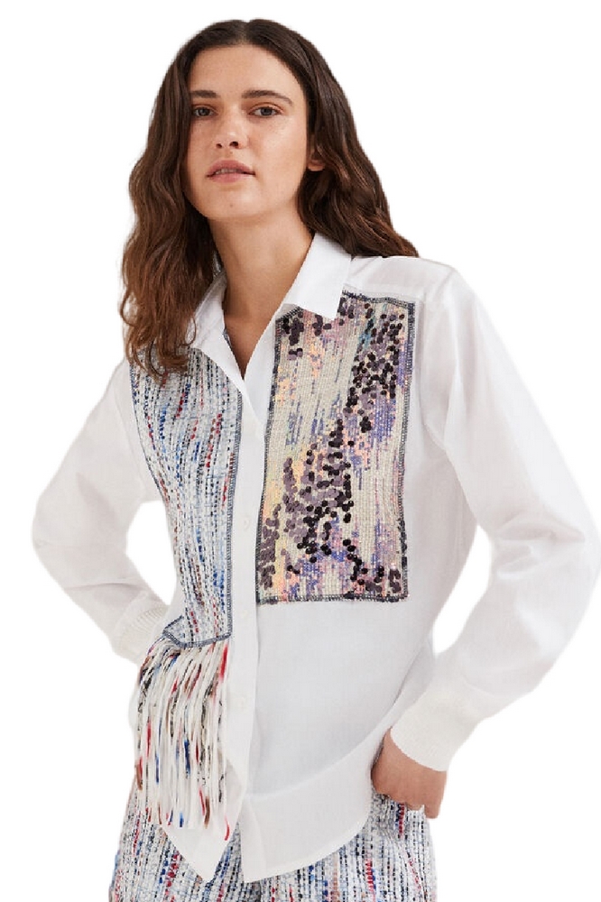 ΠΟΥΚΑΜΙΣΟ LINCOLN  ΓΥΝΑΙΚΕΙΟ DESIGUAL WHITE