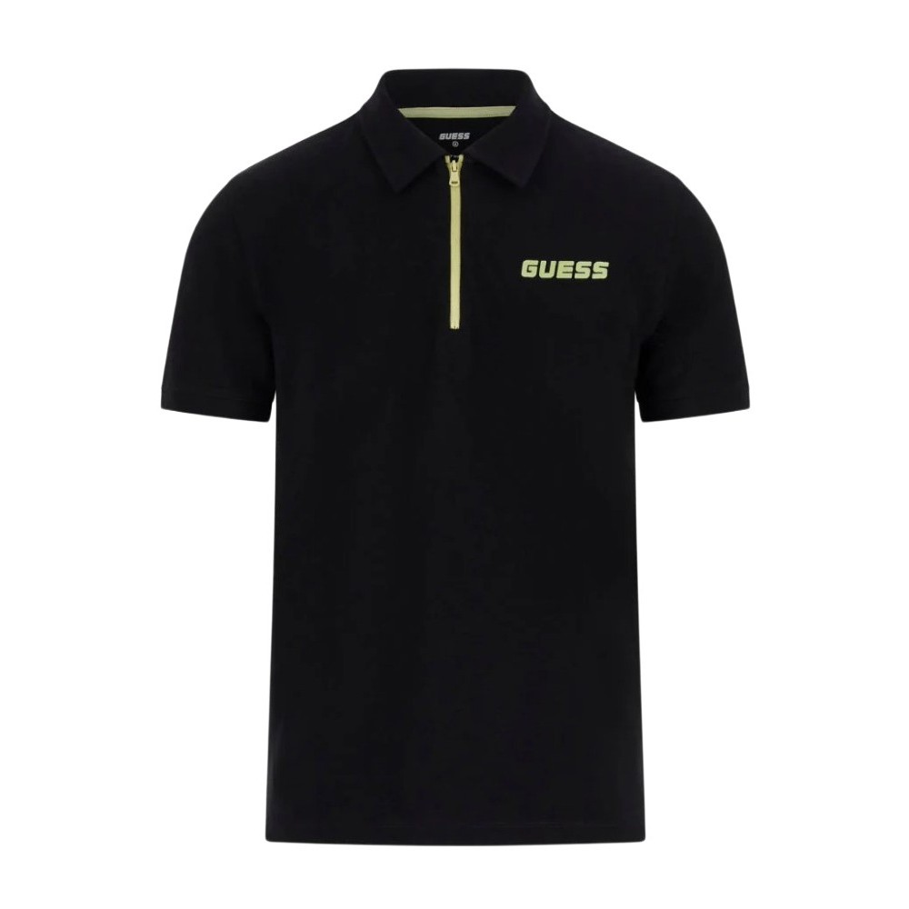 GUESS MOKI SS POLO ΜΠΛΟΥΖΑ ΑΝΔΡΙΚΗ BLACK