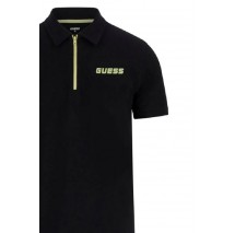 GUESS MOKI SS POLO ΜΠΛΟΥΖΑ ΑΝΔΡΙΚΗ BLACK