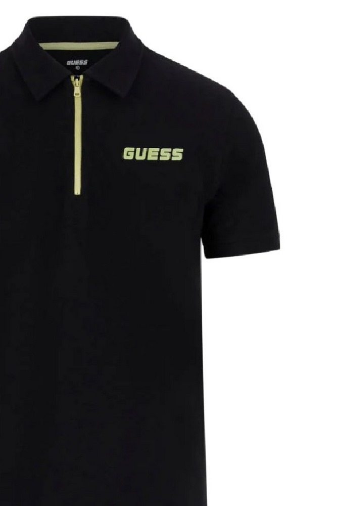 GUESS MOKI SS POLO ΜΠΛΟΥΖΑ ΑΝΔΡΙΚΗ BLACK