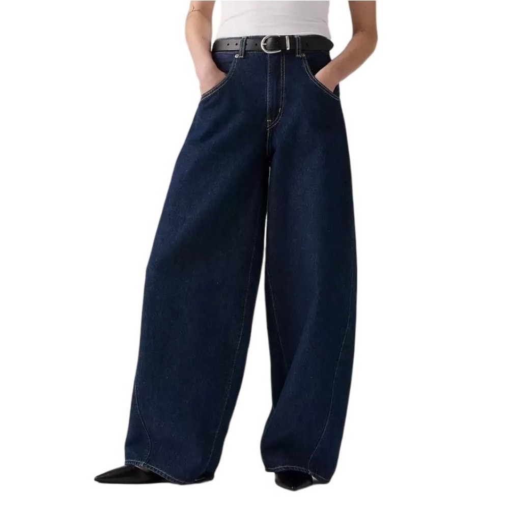 LEVIS® SUPER BAGGY BARREL JEANS ΠΑΝΤΕΛΟΝΙ ΓΥΝΑΙΚΕΙΟ DARK INDIGO