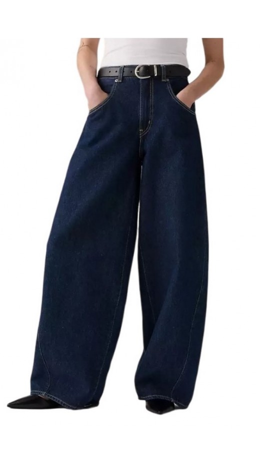LEVIS® SUPER BAGGY BARREL JEANS ΠΑΝΤΕΛΟΝΙ ΓΥΝΑΙΚΕΙΟ DARK INDIGO