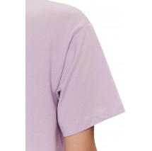 GUESS JEANS CN BOXY MINI TRIANG TEE T-SHIRT ΜΠΛΟΥΖΑ ΓΥΝΑΙΚΕΙΑ PURPLE