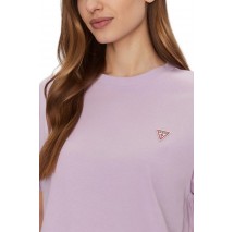 GUESS JEANS CN BOXY MINI TRIANG TEE T-SHIRT ΜΠΛΟΥΖΑ ΓΥΝΑΙΚΕΙΑ PURPLE