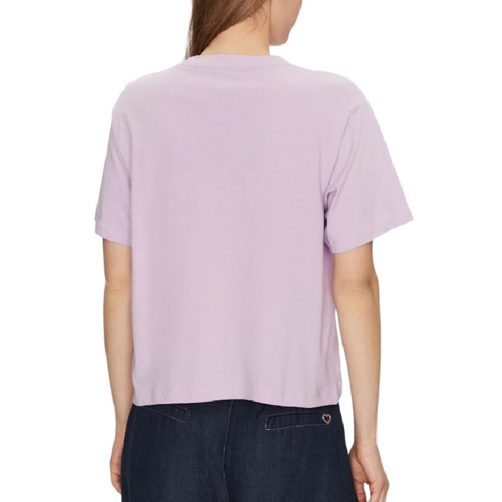 GUESS JEANS CN BOXY MINI TRIANG TEE T-SHIRT ΜΠΛΟΥΖΑ ΓΥΝΑΙΚΕΙΑ PURPLE