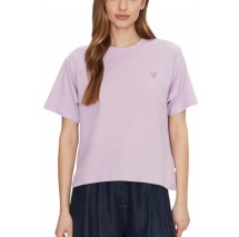 GUESS JEANS CN BOXY MINI TRIANG TEE T-SHIRT ΜΠΛΟΥΖΑ ΓΥΝΑΙΚΕΙΑ PURPLE