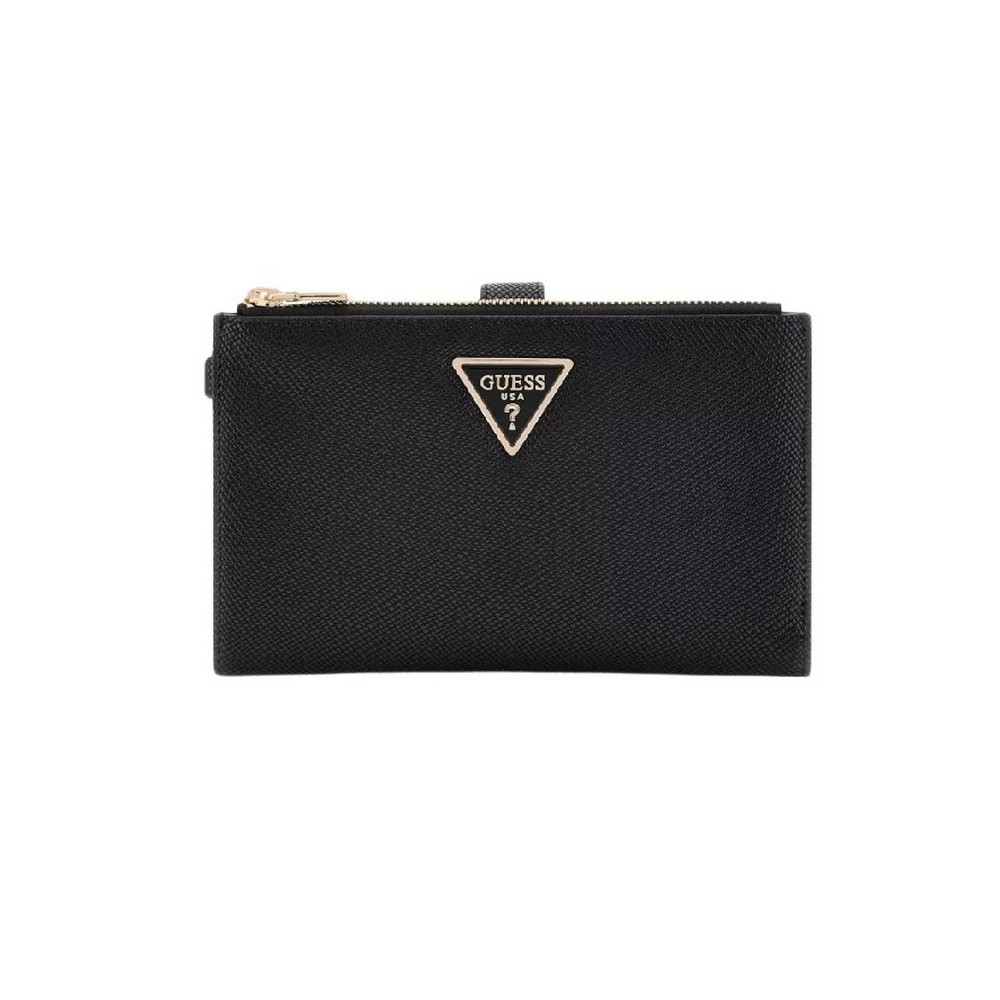 GUESS LAUREL II SLG DBL ZIP ORGNZR ΠΟΡΤΟΦΟΛΙ ΓΥΝΑΙΚΕΙΟ BLACK