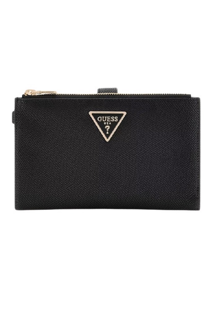 GUESS LAUREL II SLG DBL ZIP ORGNZR ΠΟΡΤΟΦΟΛΙ ΓΥΝΑΙΚΕΙΟ BLACK
