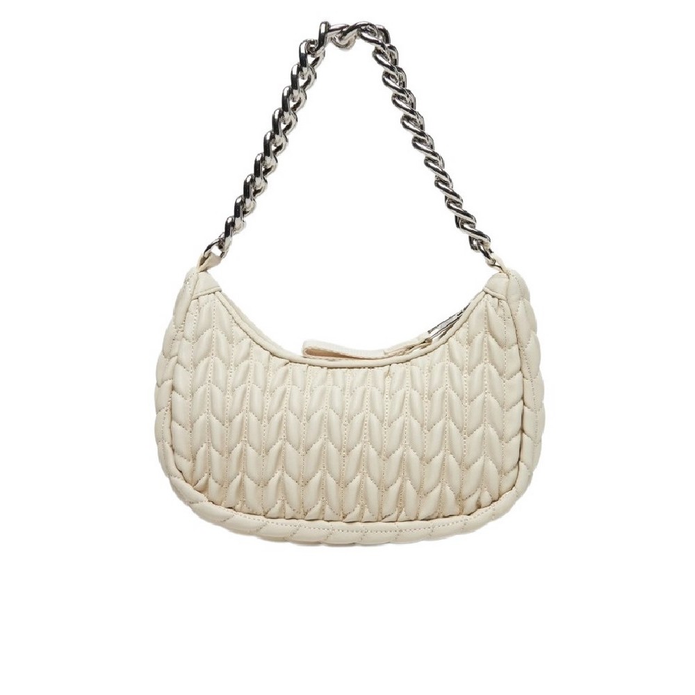 TOMMY JEANS ICONIC SHOULDER QUILTED ΤΣΑΝΤΑ ΓΥΝΑΙΚΕΙΑ OFF WHITE