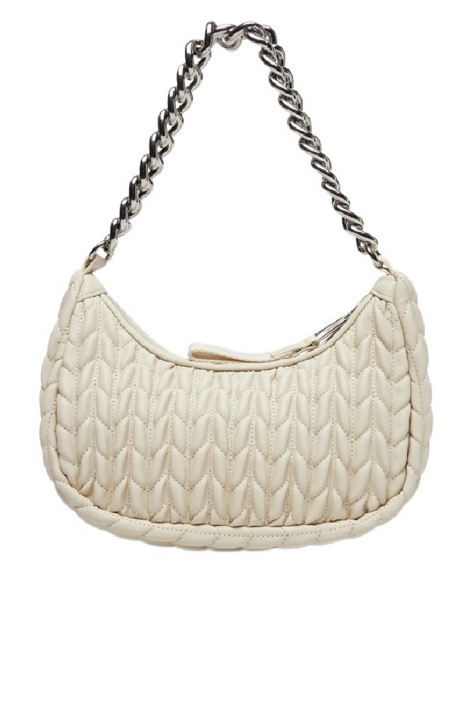 TOMMY JEANS ICONIC SHOULDER QUILTED ΤΣΑΝΤΑ ΓΥΝΑΙΚΕΙΑ OFF WHITE