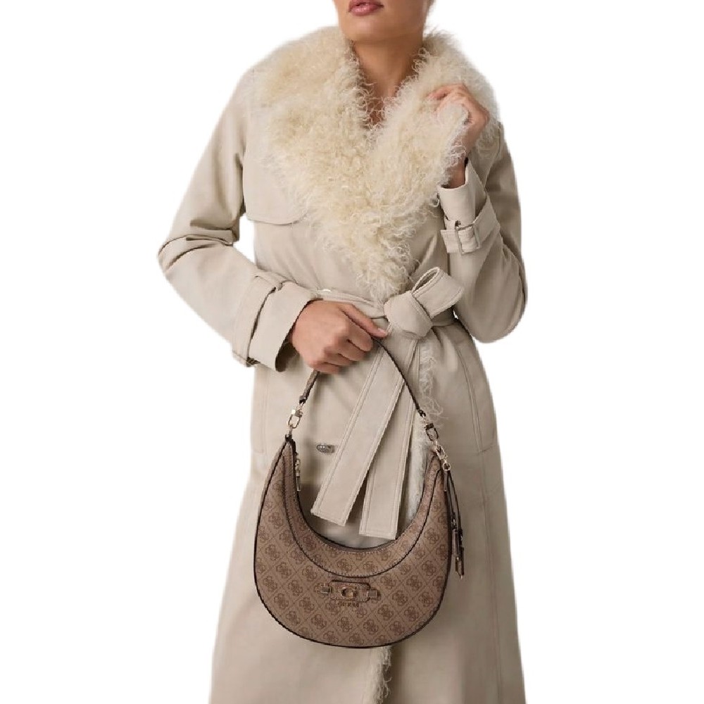 GUESS LINDSEY HOBO ΤΣΑΝΤΑ ΓΥΝΑΙΚΕΙΑ LATTE