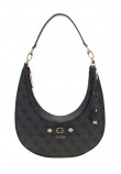 GUESS LINDSEY HOBO ΤΣΑΝΤΑ ΓΥΝΑΙΚΕΙΑ DARK GREY