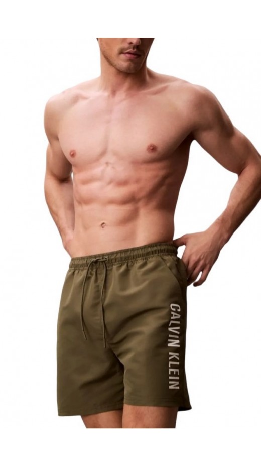 CALVIN KLEIN MEDIUM DRAWSTRING ΜΑΓΙΟ ΑΝΔΡΙΚΟ KHAKI