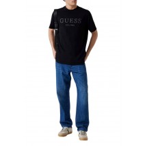 GUESS CN BOX LOGO TEE T-SHIRT ΜΠΛΟΥΖΑ ΑΝΔΡΙΚΗ BLACK