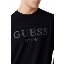 GUESS CN BOX LOGO TEE T-SHIRT ΜΠΛΟΥΖΑ ΑΝΔΡΙΚΗ BLACK