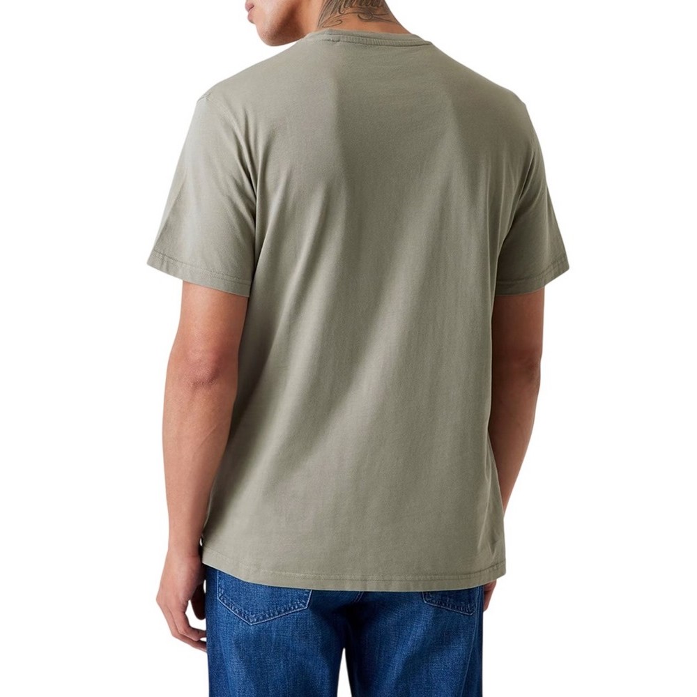 GUESS CN BOX LOGO TEE T-SHIRT ΜΠΛΟΥΖΑ ΑΝΔΡΙΚΗ KHAKI