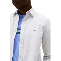 TOMMY JEANS SLIM STRIPE OXFORD SHIRT EXT ΠΟΥΚΑΜΙΣΟ ΑΝΔΡΙΚΟ CIEL