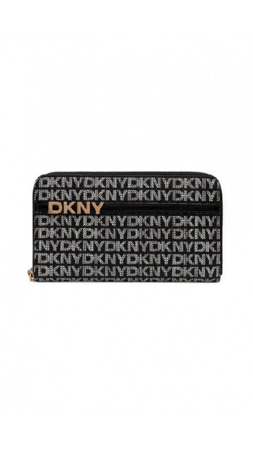 DKNY AVRIL ZIP AROUND WAL ΠΟΡΤΟΦΟΛΙ ΓΥΝΑΙΚΕΙΟ BLACK