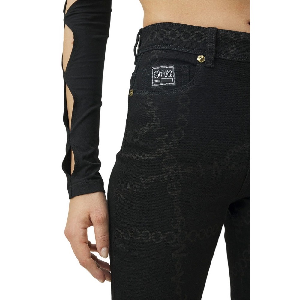 VERSACE JEANS COUTURE SKINNY CROP MARGOT ΠΑΝΤΕΛΟΝΙ ΓΥΝΑΙΚΕΙΟ BLACK