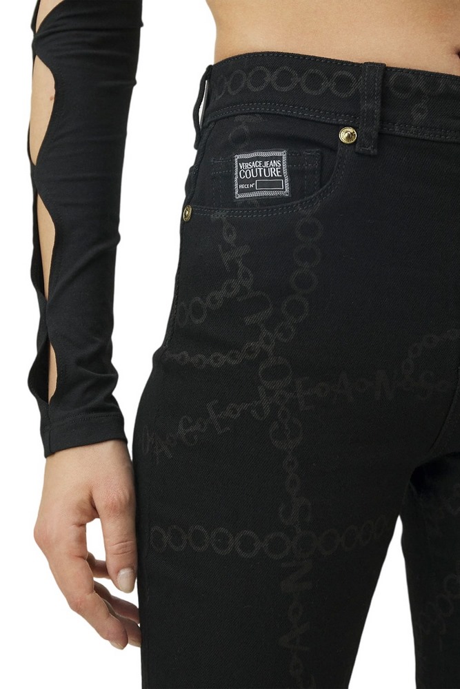 VERSACE JEANS COUTURE SKINNY CROP MARGOT ΠΑΝΤΕΛΟΝΙ ΓΥΝΑΙΚΕΙΟ BLACK