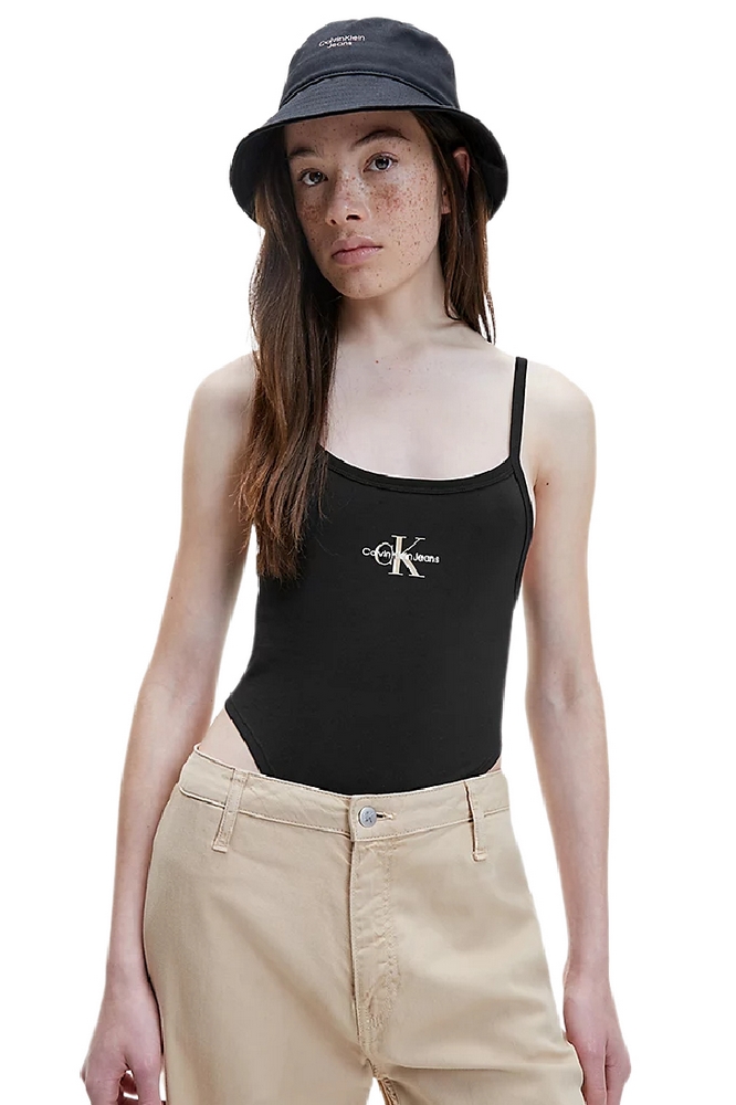 CALVIN KLEIN JEANS SEASONAL MONOGRAM HIGH LEG BODY ΚΟΡΜΑΚΙ ΓΥΝΑΙΚΕΙΟ BLACK