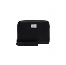 TOMMY JEANS AMERICAN COOL MED ZA ΠΟΡΤΟΦΟΛΙ ΓΥΝΑΙΚΕΙΟ BLACK