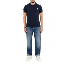 U.S.POLO ASSN FLYN 000272 CBP5 POLO T-SHIRT ΜΠΛΟΥΖΑ ΑΝΔΡΙΚΗ NAVY