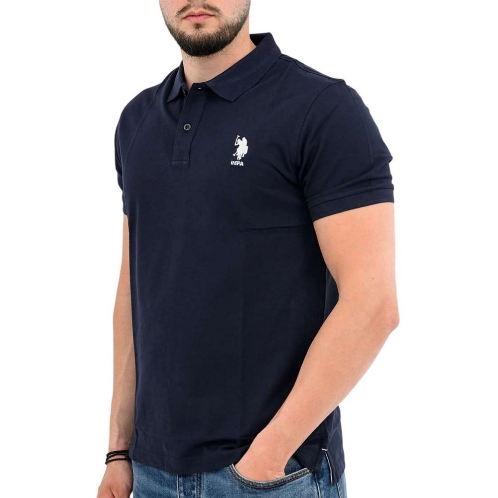 U.S.POLO ASSN FLYN 000272 CBP5 POLO T-SHIRT ΜΠΛΟΥΖΑ ΑΝΔΡΙΚΗ NAVY