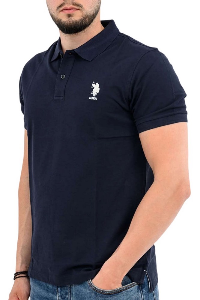 U.S.POLO ASSN FLYN 000272 CBP5 POLO T-SHIRT ΜΠΛΟΥΖΑ ΑΝΔΡΙΚΗ NAVY