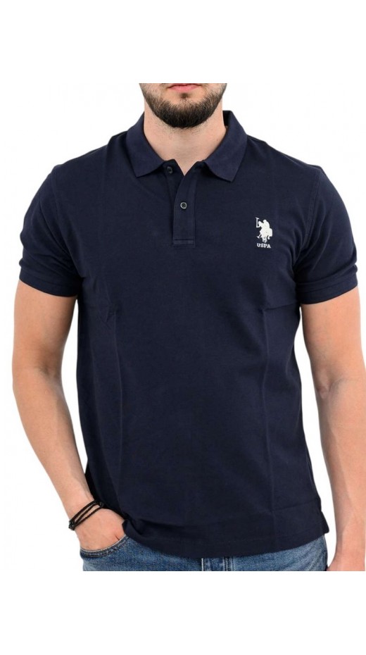 U.S.POLO ASSN FLYN 000272 CBP5 POLO T-SHIRT ΜΠΛΟΥΖΑ ΑΝΔΡΙΚΗ NAVY