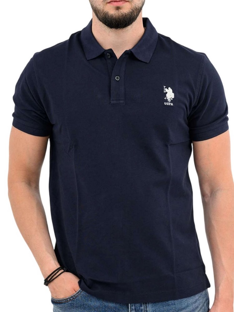U.S.POLO ASSN FLYN 000272 CBP5 POLO T-SHIRT ΜΠΛΟΥΖΑ ΑΝΔΡΙΚΗ NAVY