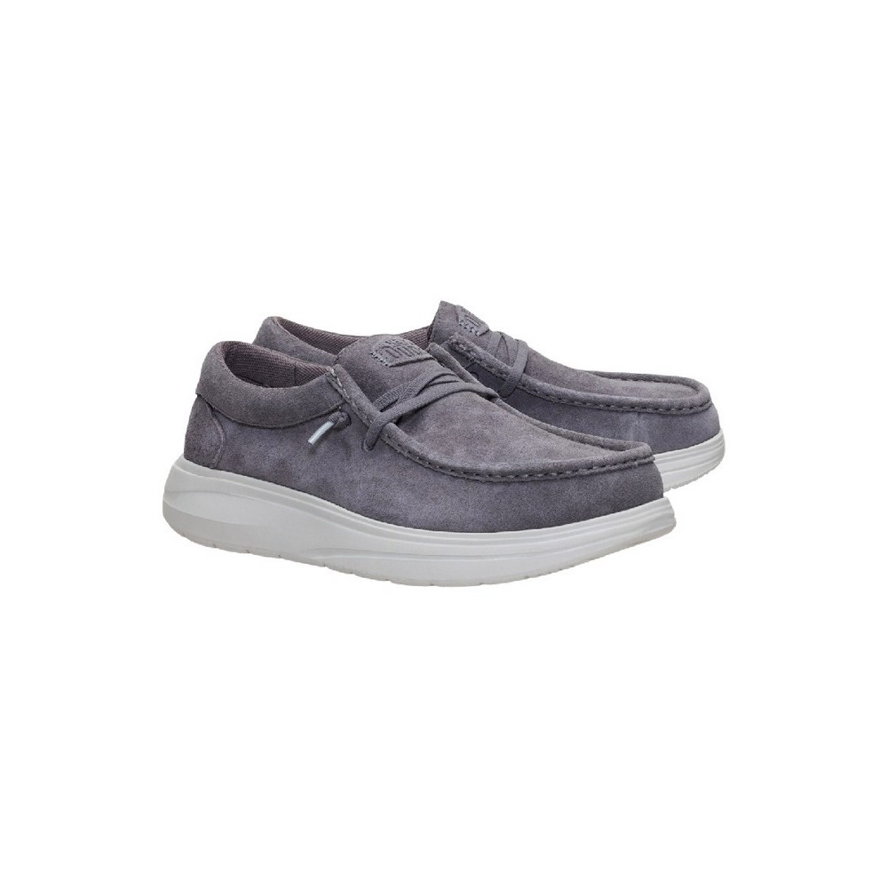 HEY DUDE WALLY COMF SUEDE 41975  ΠΑΠΟΥΤΣΙ ΑΝΔΡΙΚΟ GREY
