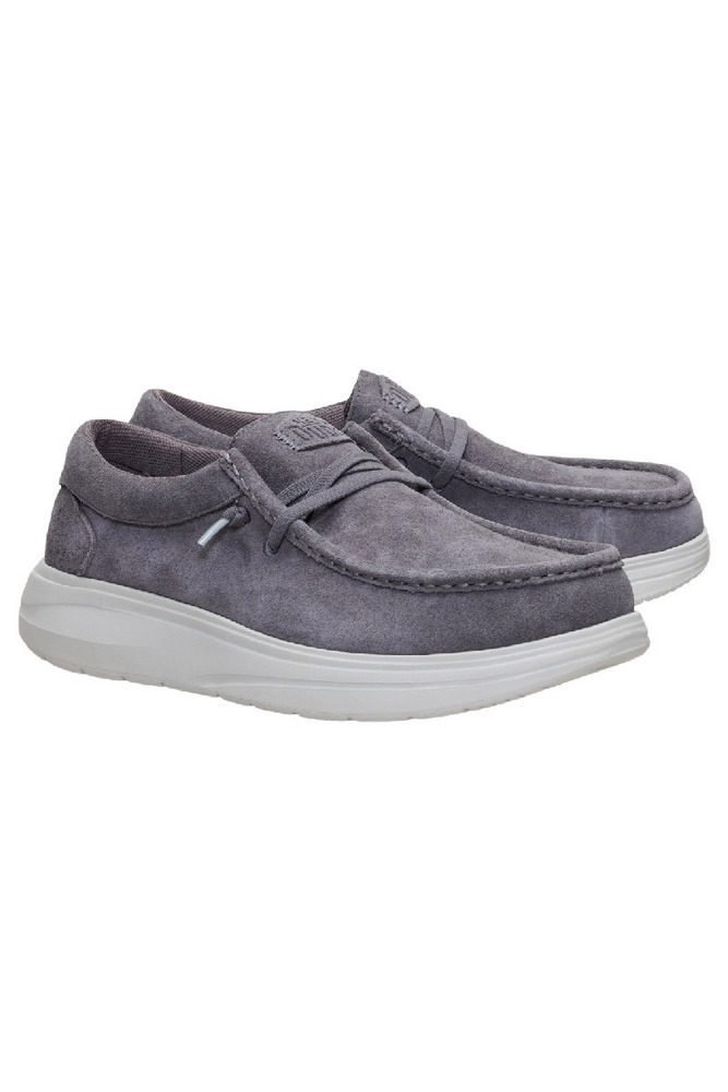 HEY DUDE WALLY COMF SUEDE 41975  ΠΑΠΟΥΤΣΙ ΑΝΔΡΙΚΟ GREY