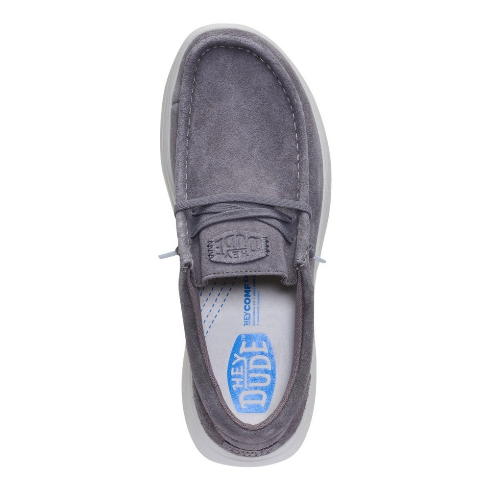 HEY DUDE WALLY COMF SUEDE 41975  ΠΑΠΟΥΤΣΙ ΑΝΔΡΙΚΟ GREY