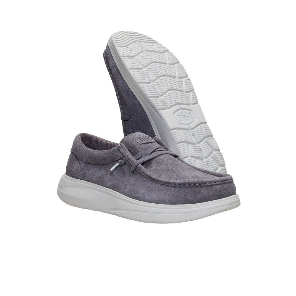 HEY DUDE WALLY COMF SUEDE 41975  ΠΑΠΟΥΤΣΙ ΑΝΔΡΙΚΟ GREY