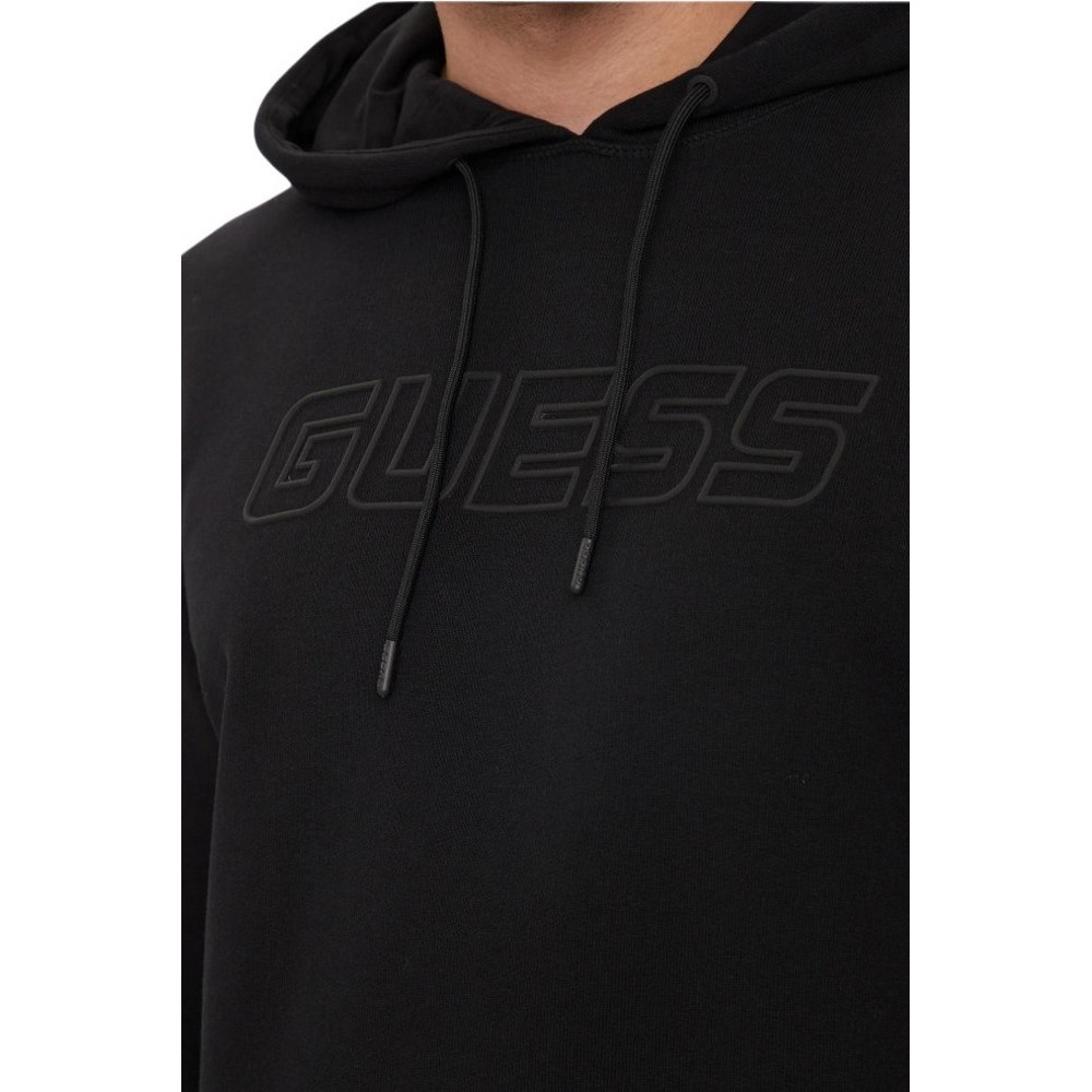 GUESS ALDWIN NEW HOODIE ΦΟΥΤΕΡ ΜΠΛΟΥΖΑ ΑΝΔΡΙΚΗ BLACK