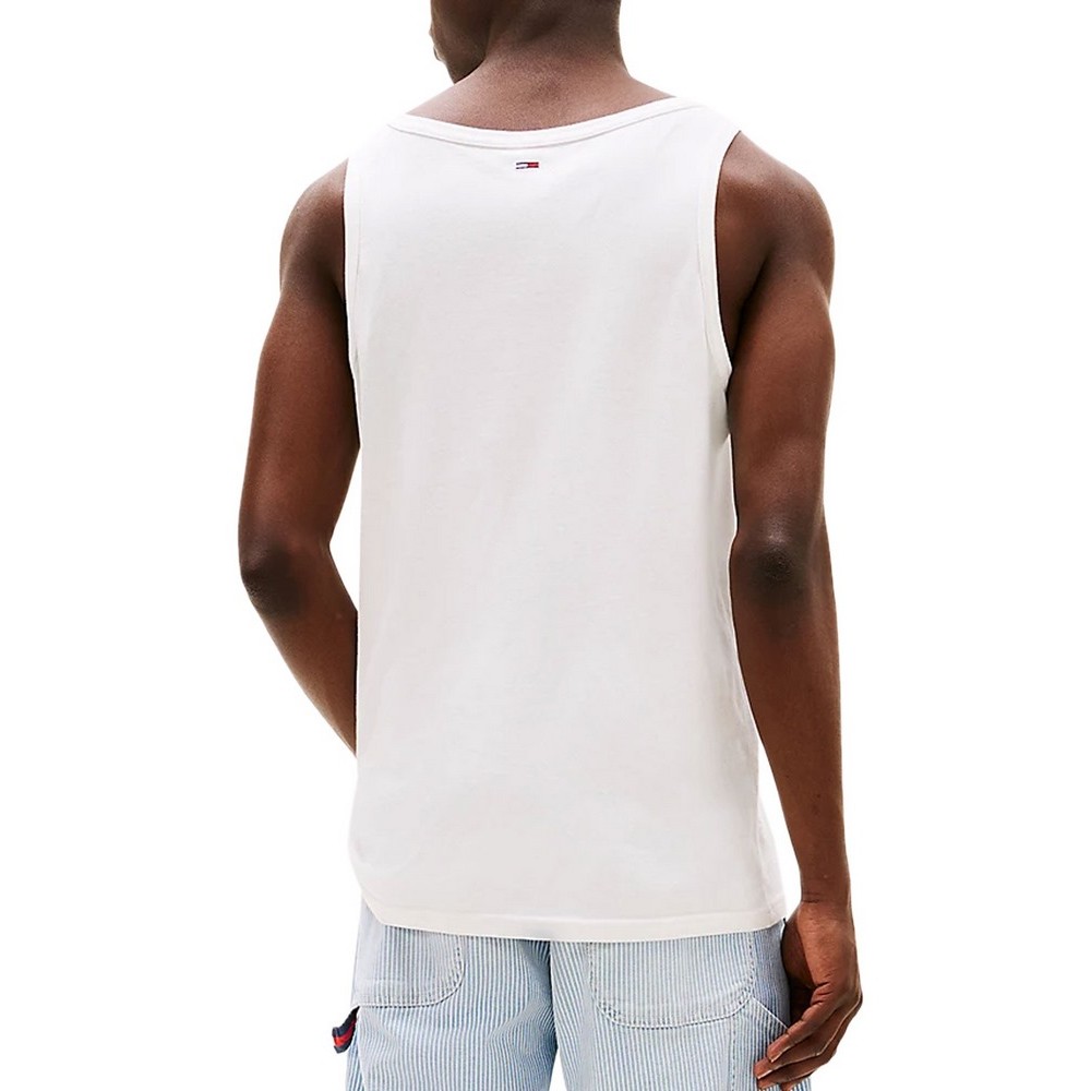 TOMMY JEANS SLIM ENTRY GRAPHIC TANK EXT ΑΜΑΝΙΚΗ ΜΠΛΟΥΖΑ ΑΝΔΡΙΚΗ ECRU