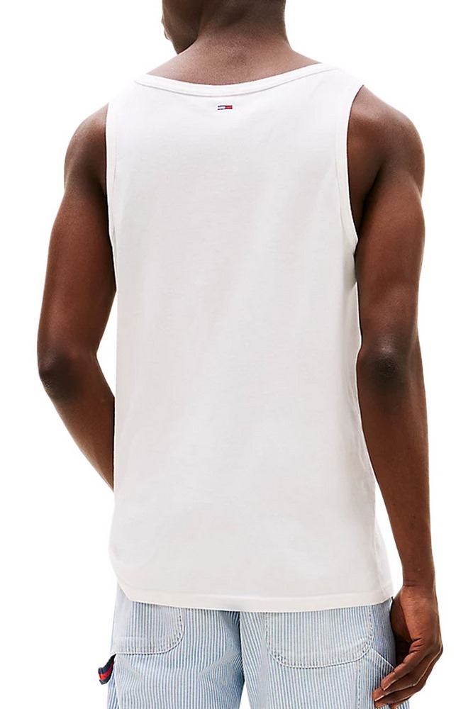 TOMMY JEANS SLIM ENTRY GRAPHIC TANK EXT ΑΜΑΝΙΚΗ ΜΠΛΟΥΖΑ ΑΝΔΡΙΚΗ ECRU