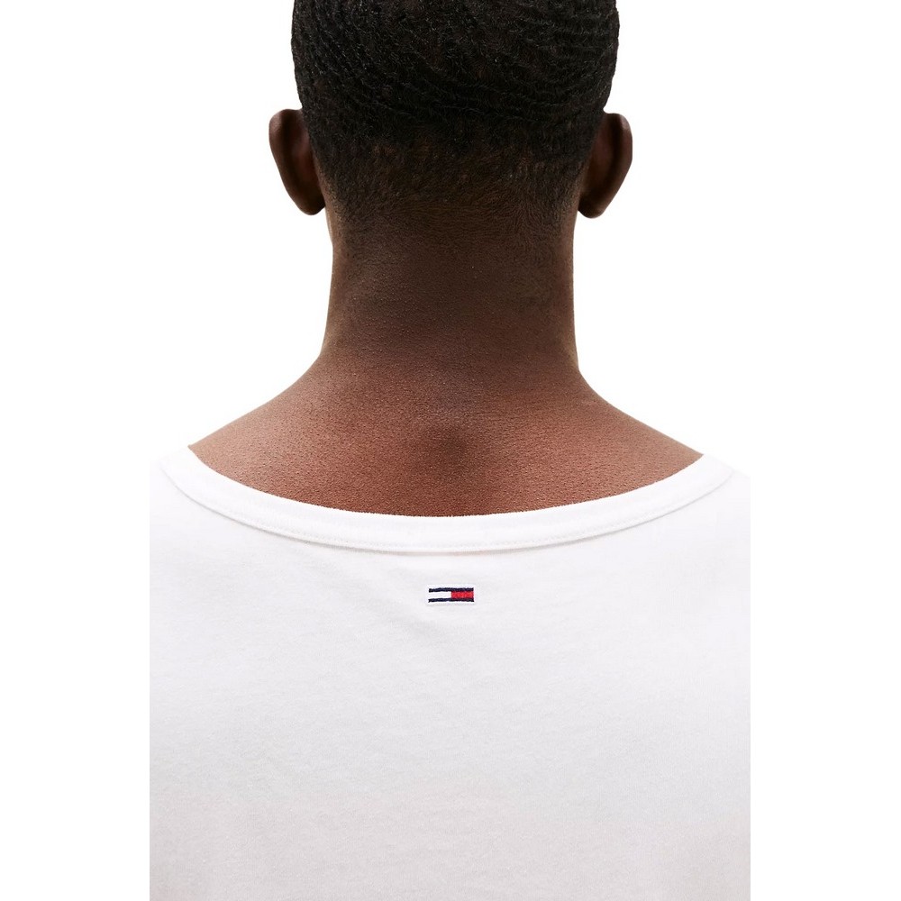 TOMMY JEANS SLIM ENTRY GRAPHIC TANK EXT ΑΜΑΝΙΚΗ ΜΠΛΟΥΖΑ ΑΝΔΡΙΚΗ ECRU