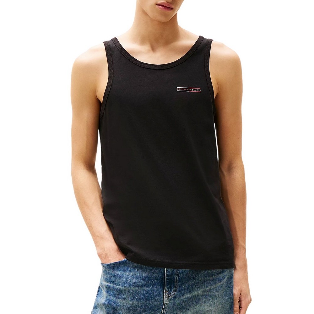 TOMMY JEANS SLIM ENTRY GRAPHIC TANK EXT ΑΜΑΝΙΚΗ ΜΠΛΟΥΖΑ ΑΝΔΡΙΚΗ BLACK