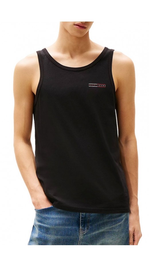 TOMMY JEANS SLIM ENTRY GRAPHIC TANK EXT ΑΜΑΝΙΚΗ ΜΠΛΟΥΖΑ ΑΝΔΡΙΚΗ BLACK