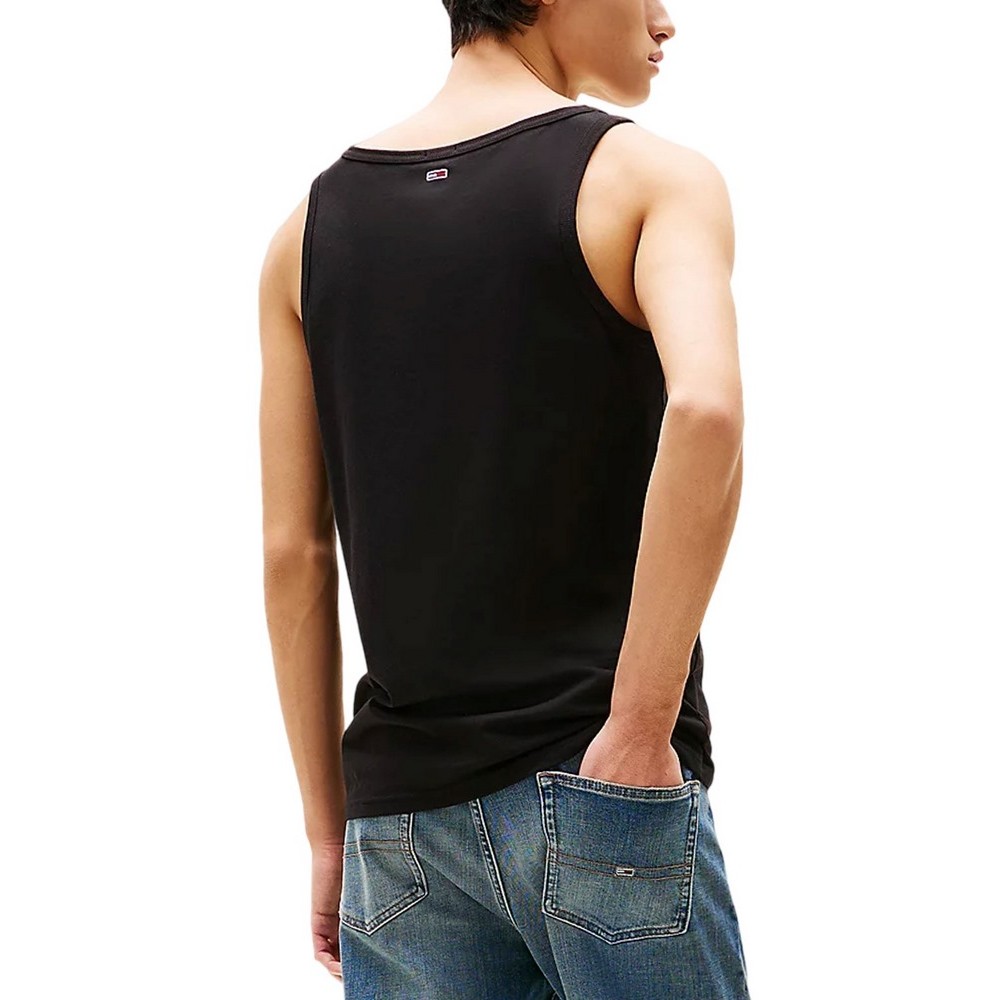 TOMMY JEANS SLIM ENTRY GRAPHIC TANK EXT ΑΜΑΝΙΚΗ ΜΠΛΟΥΖΑ ΑΝΔΡΙΚΗ BLACK