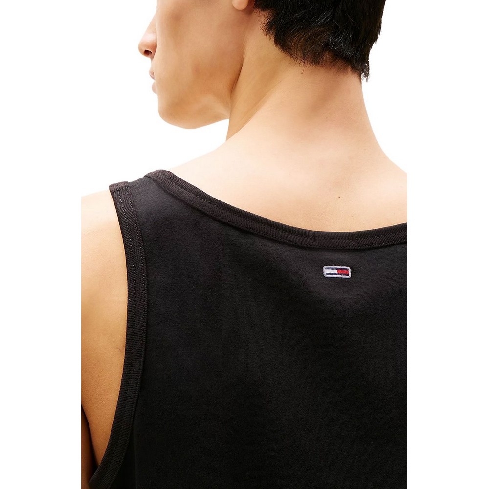 TOMMY JEANS SLIM ENTRY GRAPHIC TANK EXT ΑΜΑΝΙΚΗ ΜΠΛΟΥΖΑ ΑΝΔΡΙΚΗ BLACK